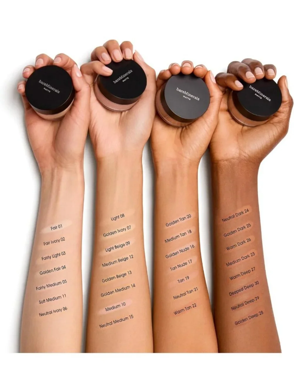 Matte Loose Powder Foundation SPF 15 - Clean Mineral Makeup, Sheer-to-Full
